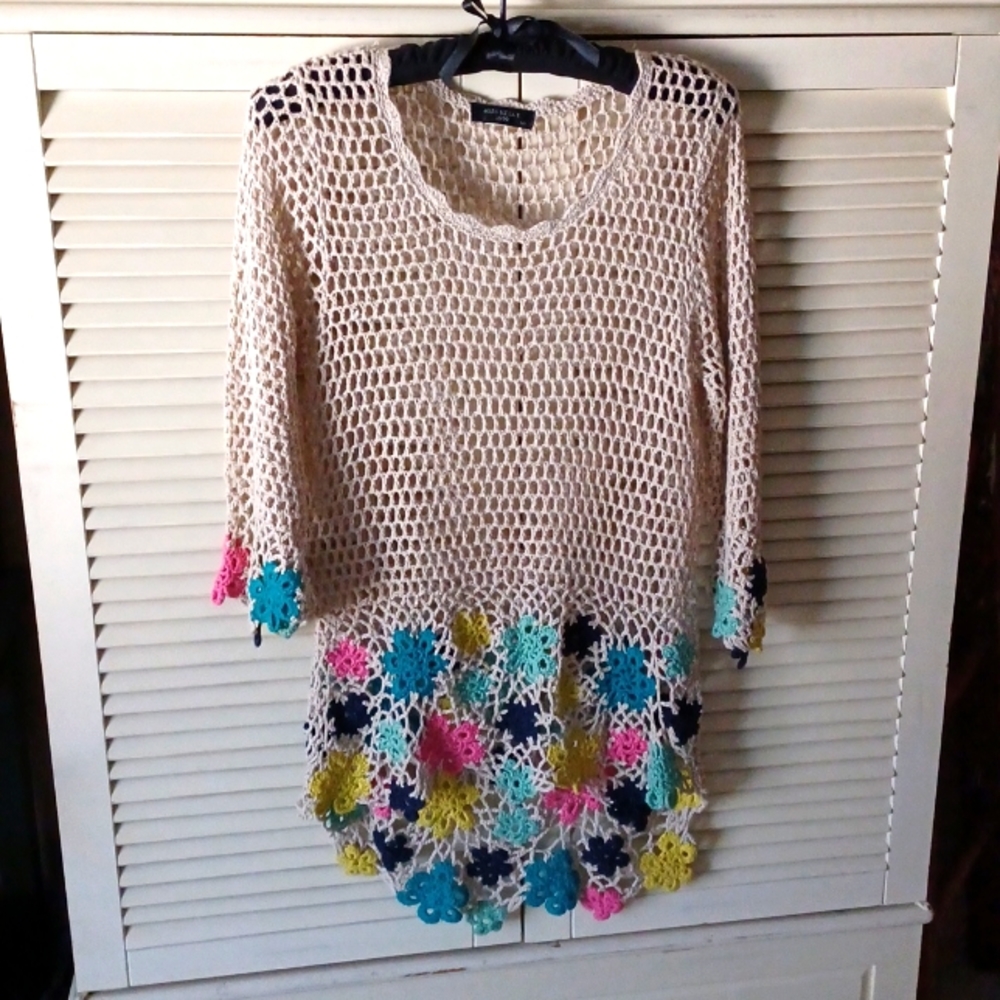 Retro Crochet Sweater